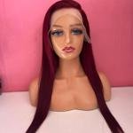 24-Inch Full Frontal Wig – Burgundy