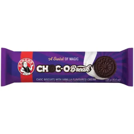 Bakers Choc-O Break 125g Pack