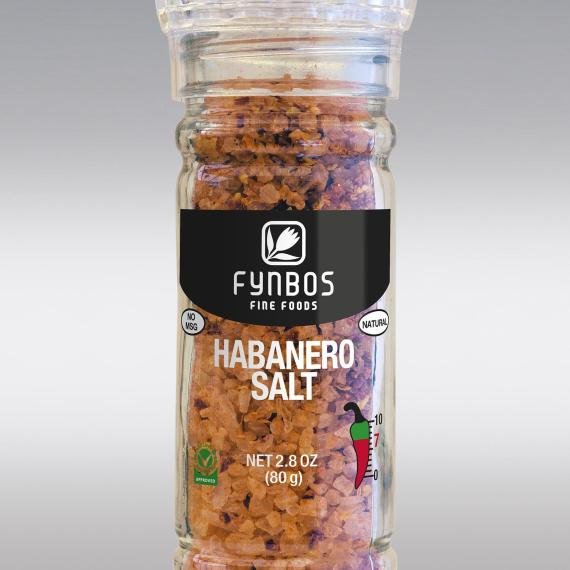 Fynbos Grinders Habenero Salt 80g Bottle