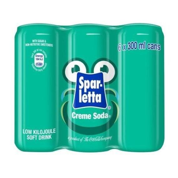 Sparletta Creme Soda 300ml Cans