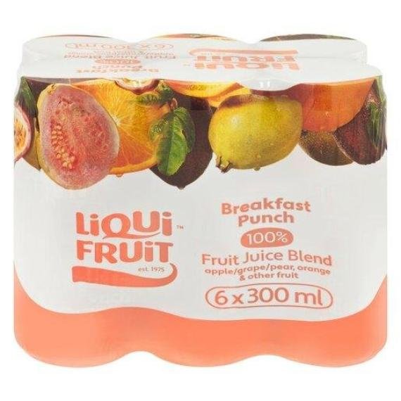 Liqui-Fruit Breakfast Punch  6 x 330ml Cans