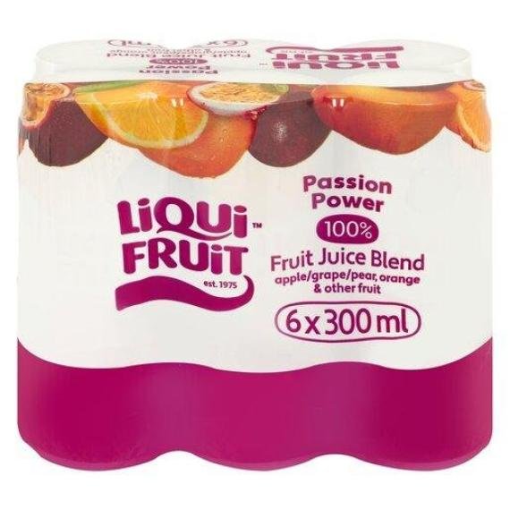 Liqui-Fruit Passion Power 6 x 330ml Cans