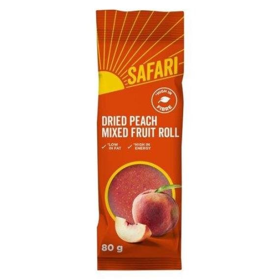 Safari Fruit Rolls Peach 80g Pack