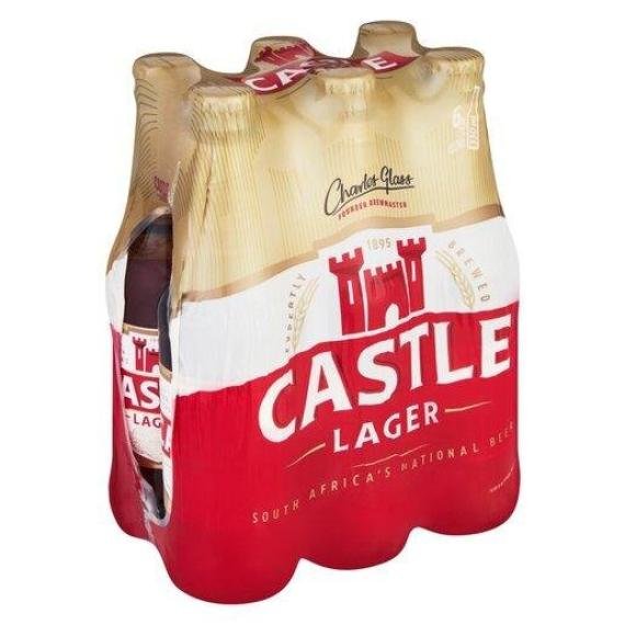 Castle Lager 6 x 330ml Bottles
