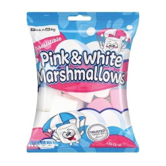 Beacon Marshmallows Pink & White 150g Pack