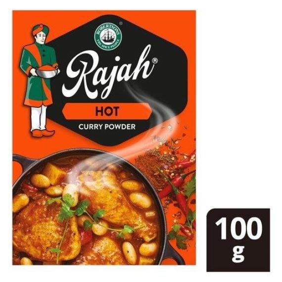 Rajah Curry Powder 100g Hot 100g Box