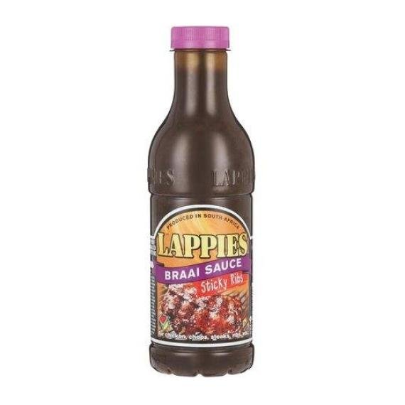 Lappies Braai Sauce Sticky Rib 500ml Bottle