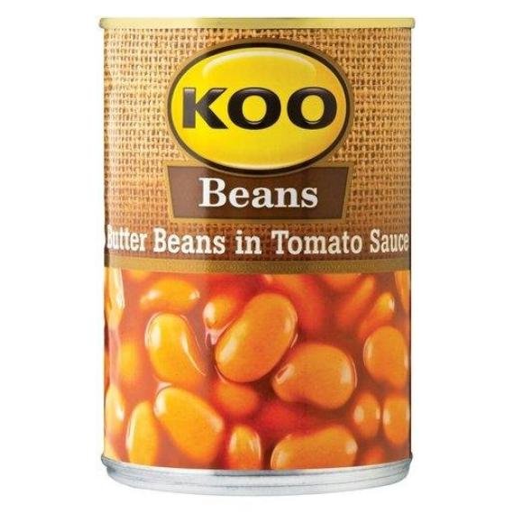 Koo Butterbeans Beans in tomato sauce 420g-can