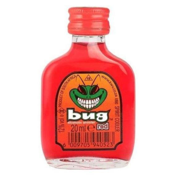 Bug Alcoholic Shooters Red (12%) 20ml Bottle