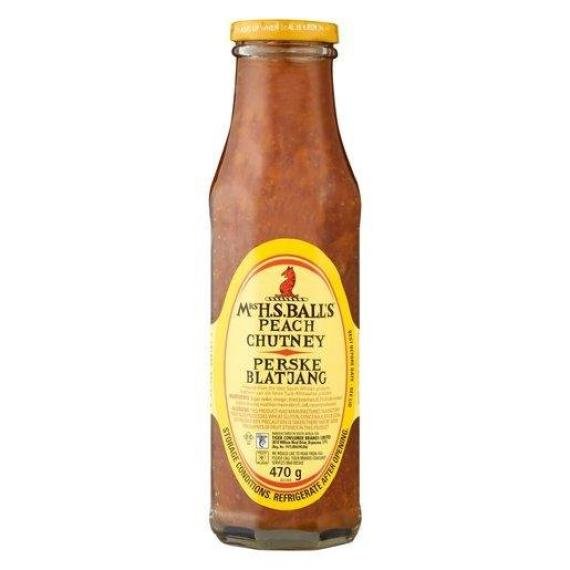 Mrs Balls Chutney Peach 470g Jar