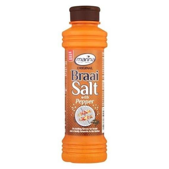 Marina Braai Salt With Pepper 400g Shaker