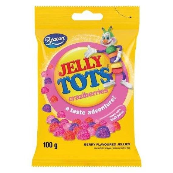 Wilsons Jelly Tots Crazi Berry 100g Bag