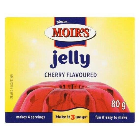 Moirs Jelly Powder Cherry 80g Packet