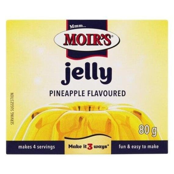 Moirs Jelly Powder Pineapple 80g Packet