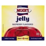 Moirs Jelly Powder Raspberry 80g Packet