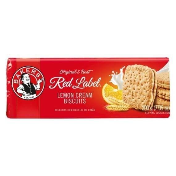 Bakers Red Label Lemon Creams 200g Pack
