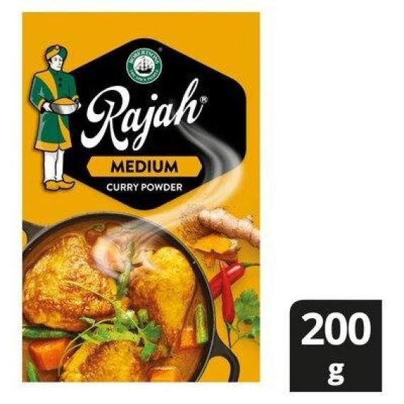 Rajah Curry Powder 200g Medium LARGE 200g Box