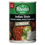 Rhodes Tomatoes Indian Style 410g Can