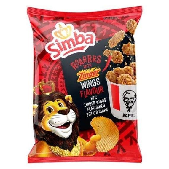 Simba Zinger Hot Wings 120g Bag