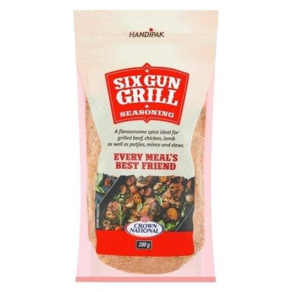 Crown National Doy Packs Six Gun Grill Spice 200g Pack