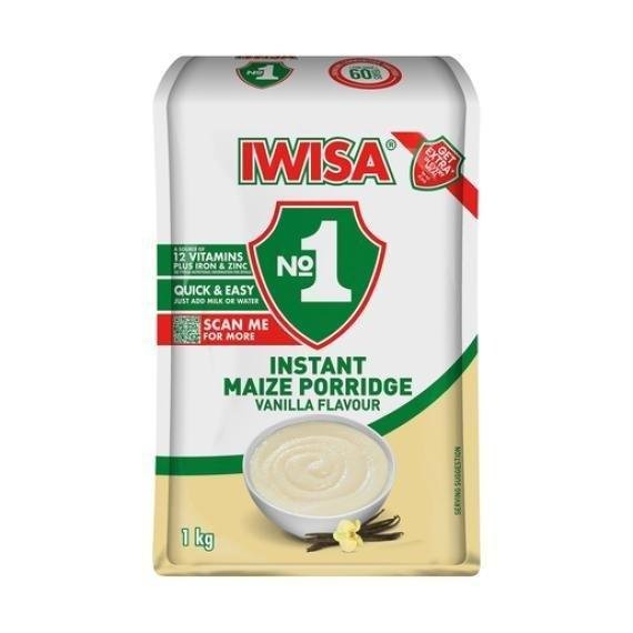 Iwisa instant Porridge Vanilla 1kg Bag