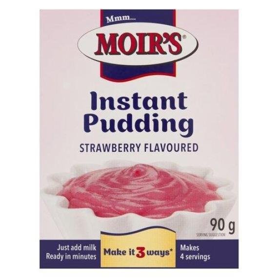 Moirs Instant Puddings Strawberry 90g Packet