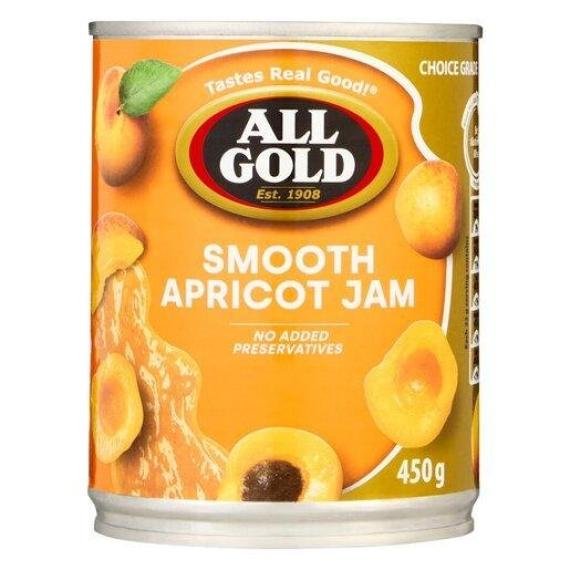 All Gold Jam Smooth Apricot 450g Can