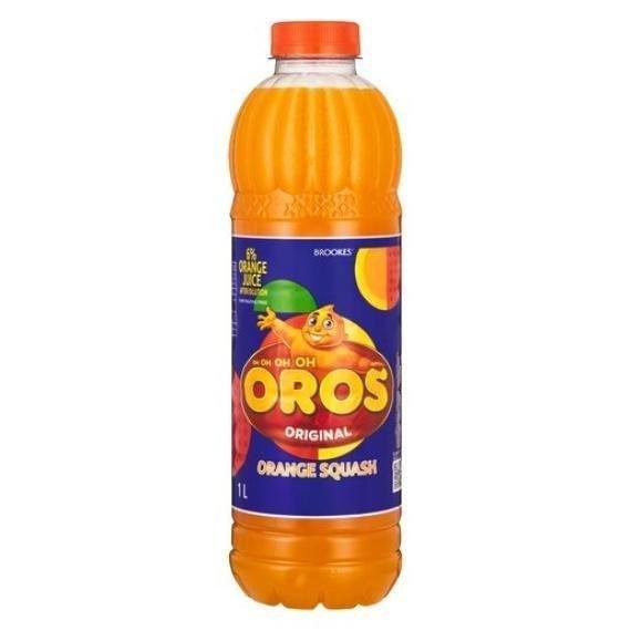 Brookes Squash Oros' Orange 1 Litre Bottle